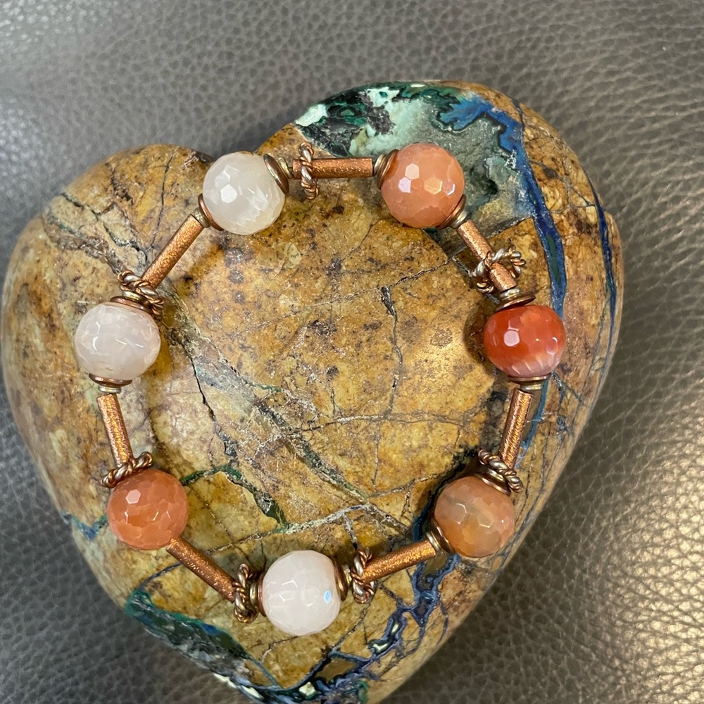 Elegant Beaded Bracelet in Earth Tones